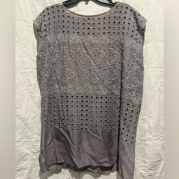 Johnny Was Gray Tunic Sz:M - Picture 1 of 14